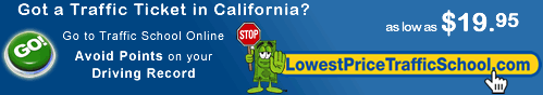 Got a California Traffic Ticket?